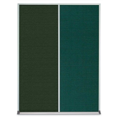 United Visual Products Single Door Radius Corkboard, 36"X36", G UV8002-GOLD-BLSPRU